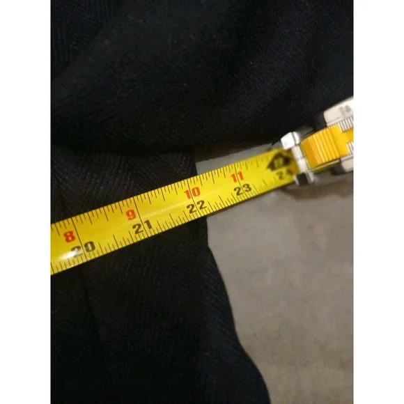 Faconnable Mens 52R (44 US) Regular Black Wool Cashmere Overcoat Italy - Picture 10 of 14